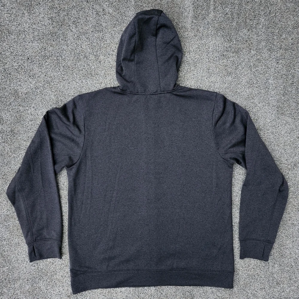 North Face Men’s Zip Up Sweatshirt Size XL Full Zip Hoodie Jacket Gray Orange